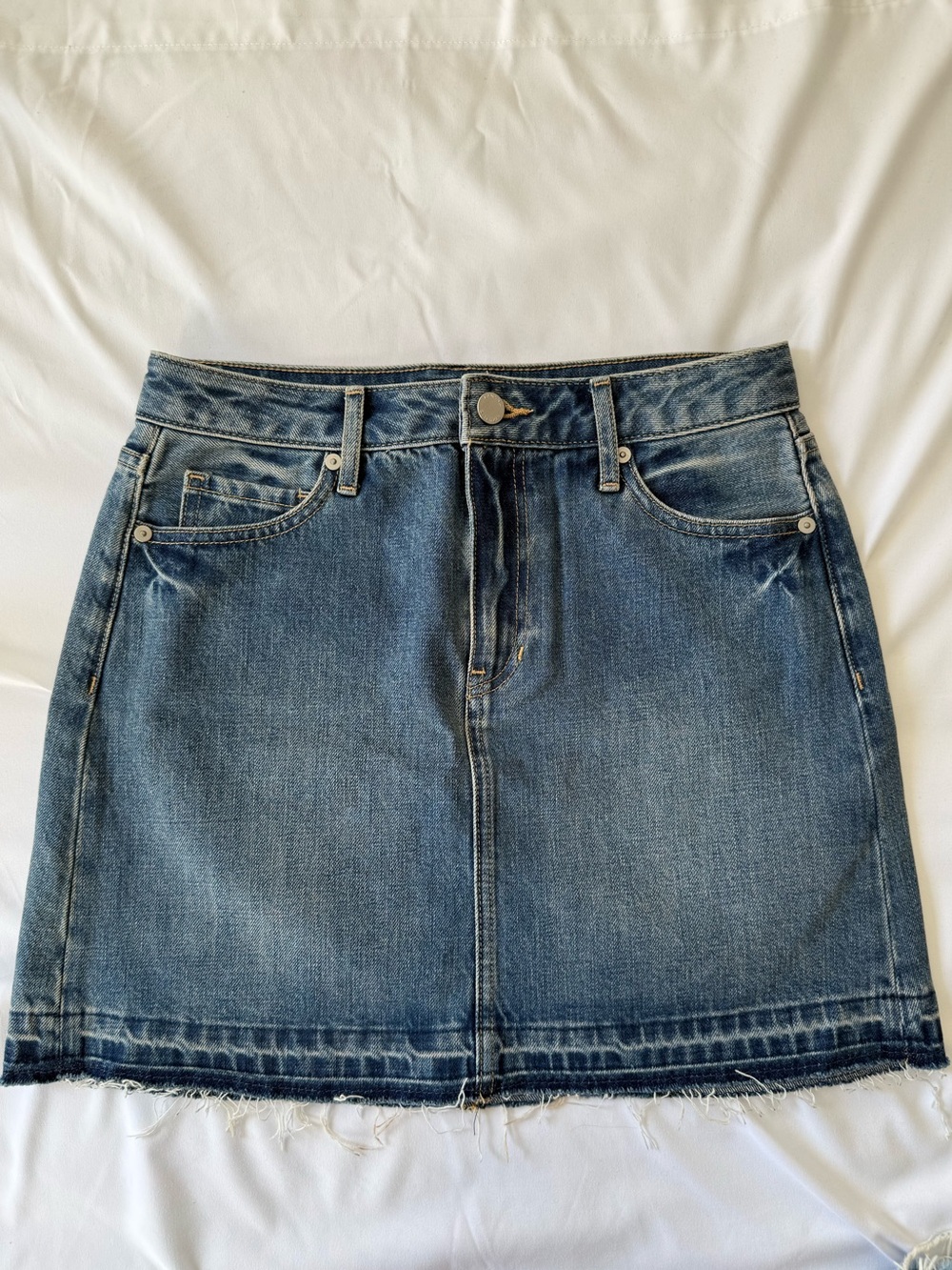 Banana Republic-Blue Denim Mini Skirt- Women- Size 0